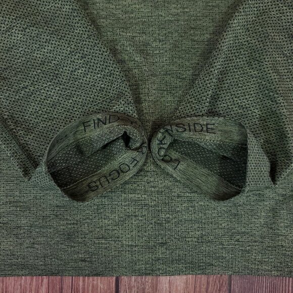 Lululemon Mens Size XL Metal Vent Tech Half Zip 2.0 Rainforest Green Green Twill - Picture 7 of 14